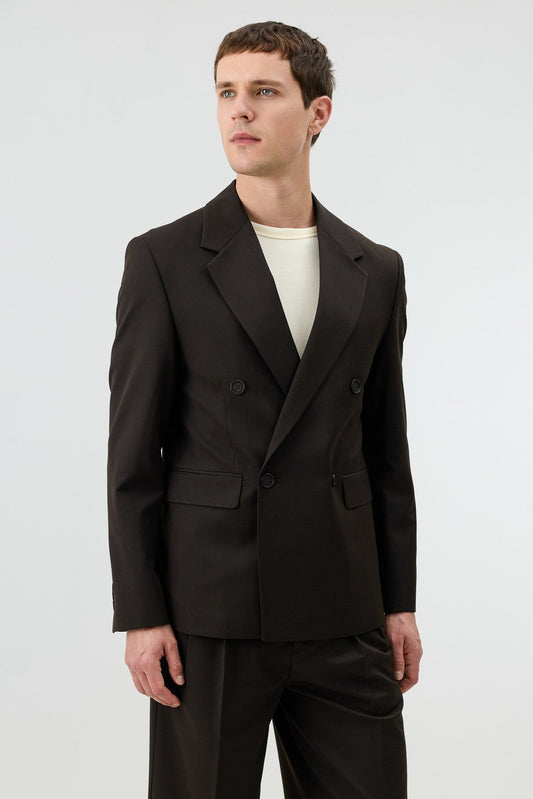 Antioch Relaxed Double-Breasted Men's Blazer Jacket