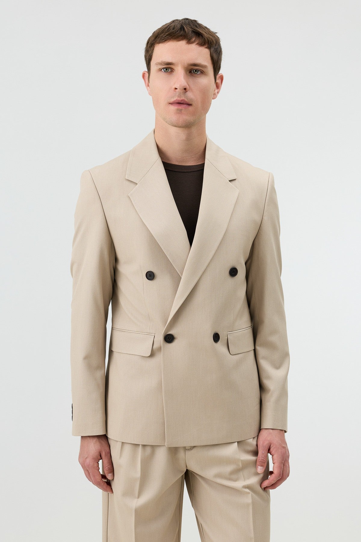 Antioch Relaxed Double-Breasted Men's Blazer Jacket