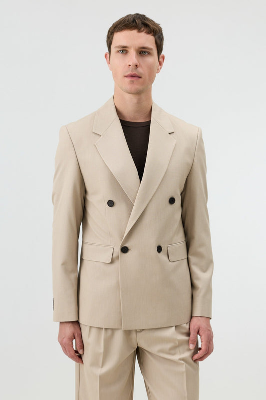 Antioch Relaxed Double-Breasted Men's Blazer Jacket
