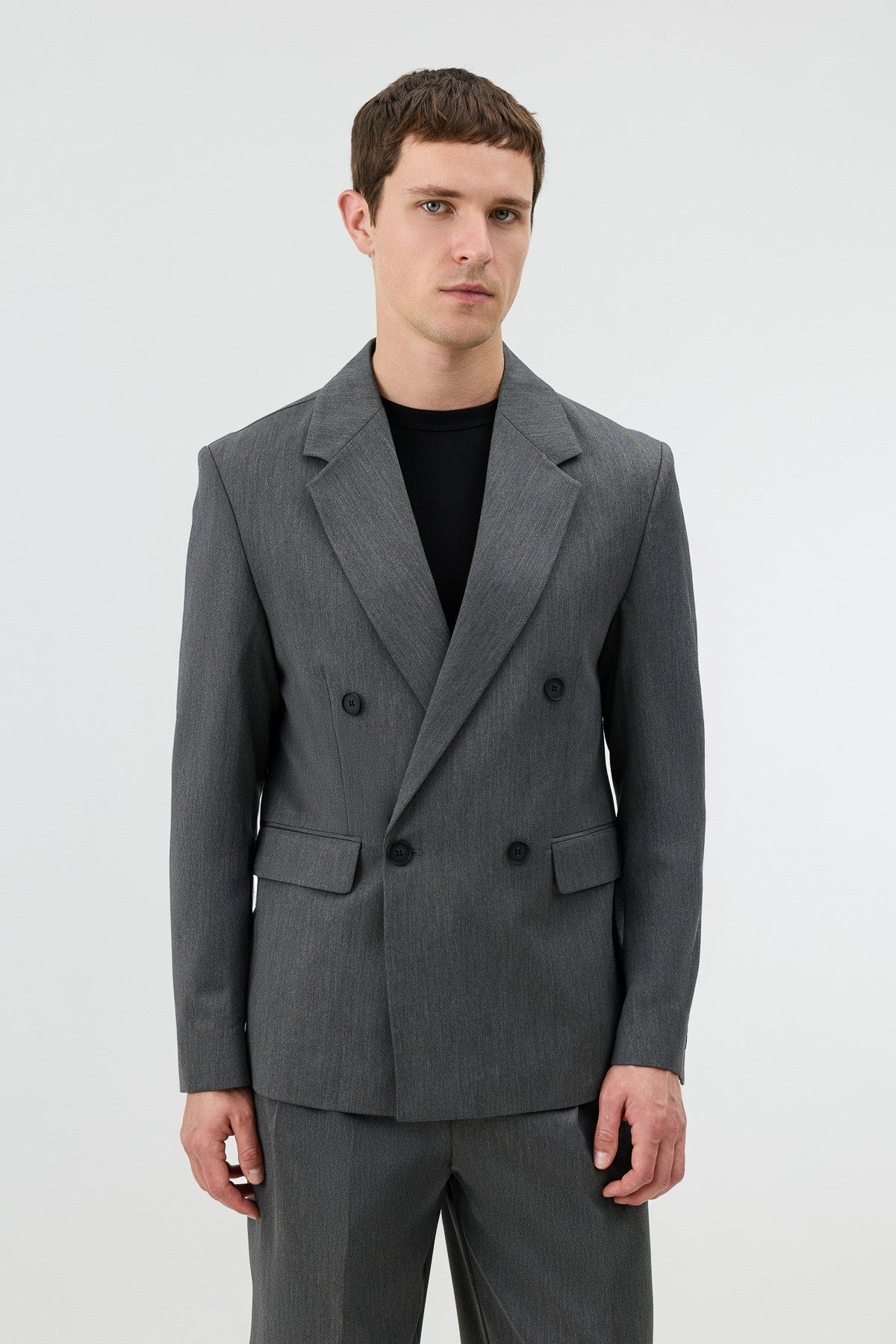 Antioch Relaxed Double-Breasted Men's Blazer Jacket