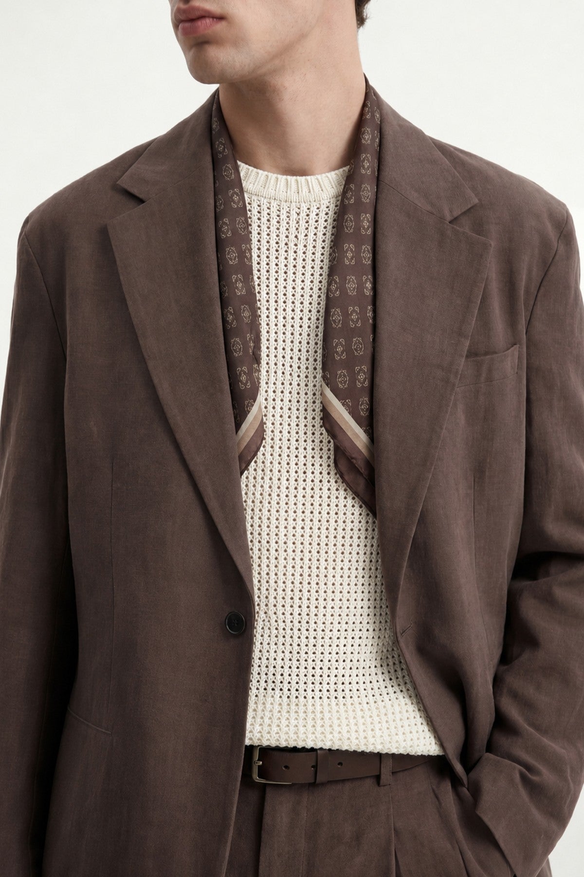 Relaxed-Fit Blazer Jacket with Modal Blend