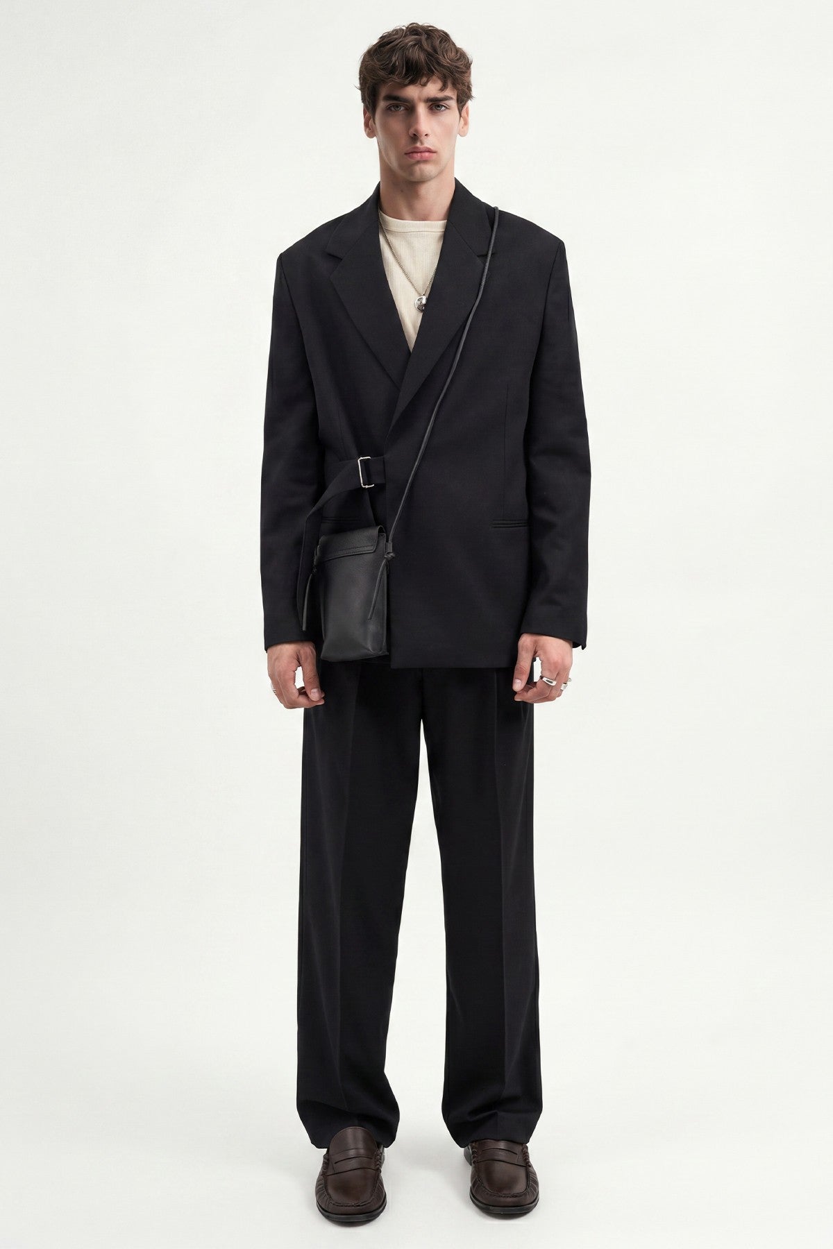 Relax Fit Belted Blazer Jacket