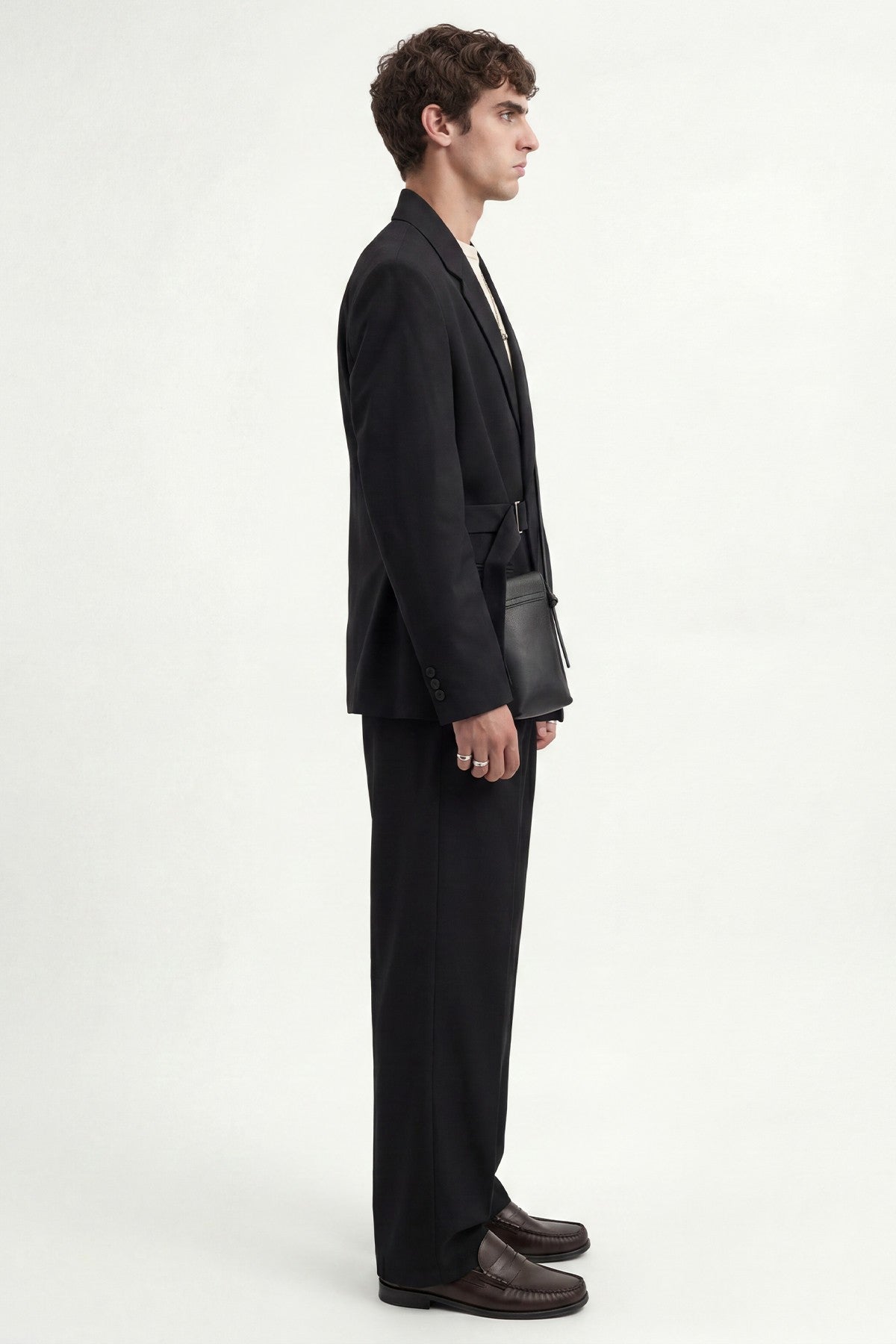 Relax Fit Belted Blazer Jacket