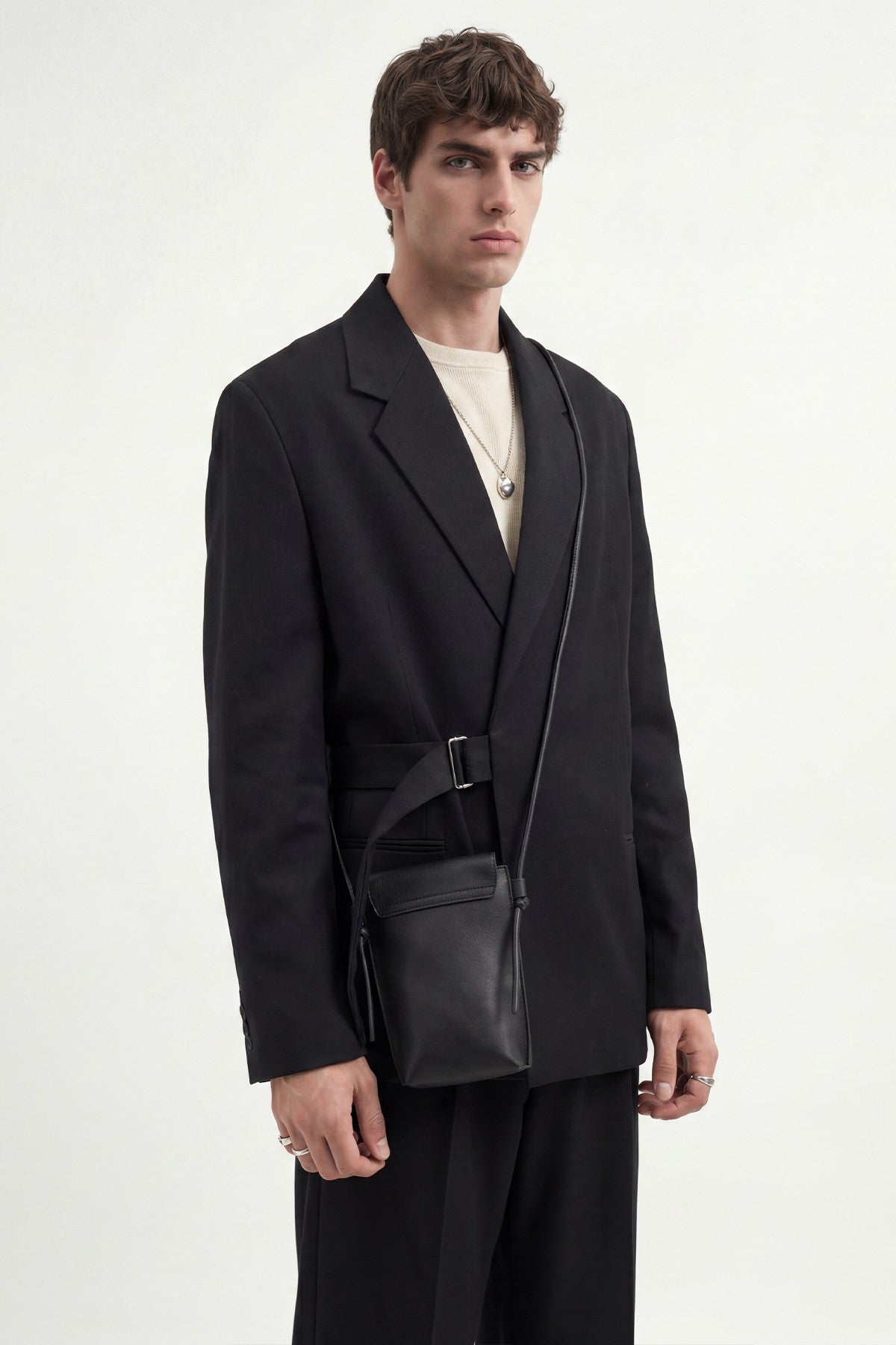 Relax Fit Belted Blazer Jacket