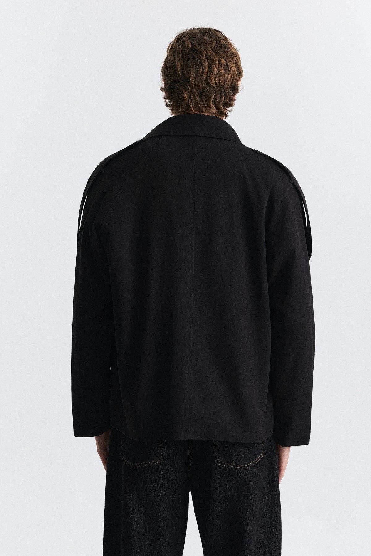 Relaxed Double-Breasted Trench Coat
