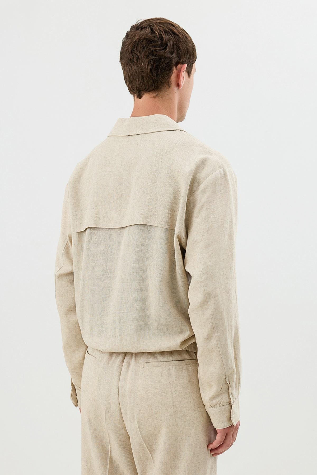 Linen-Blend Summer Jacket