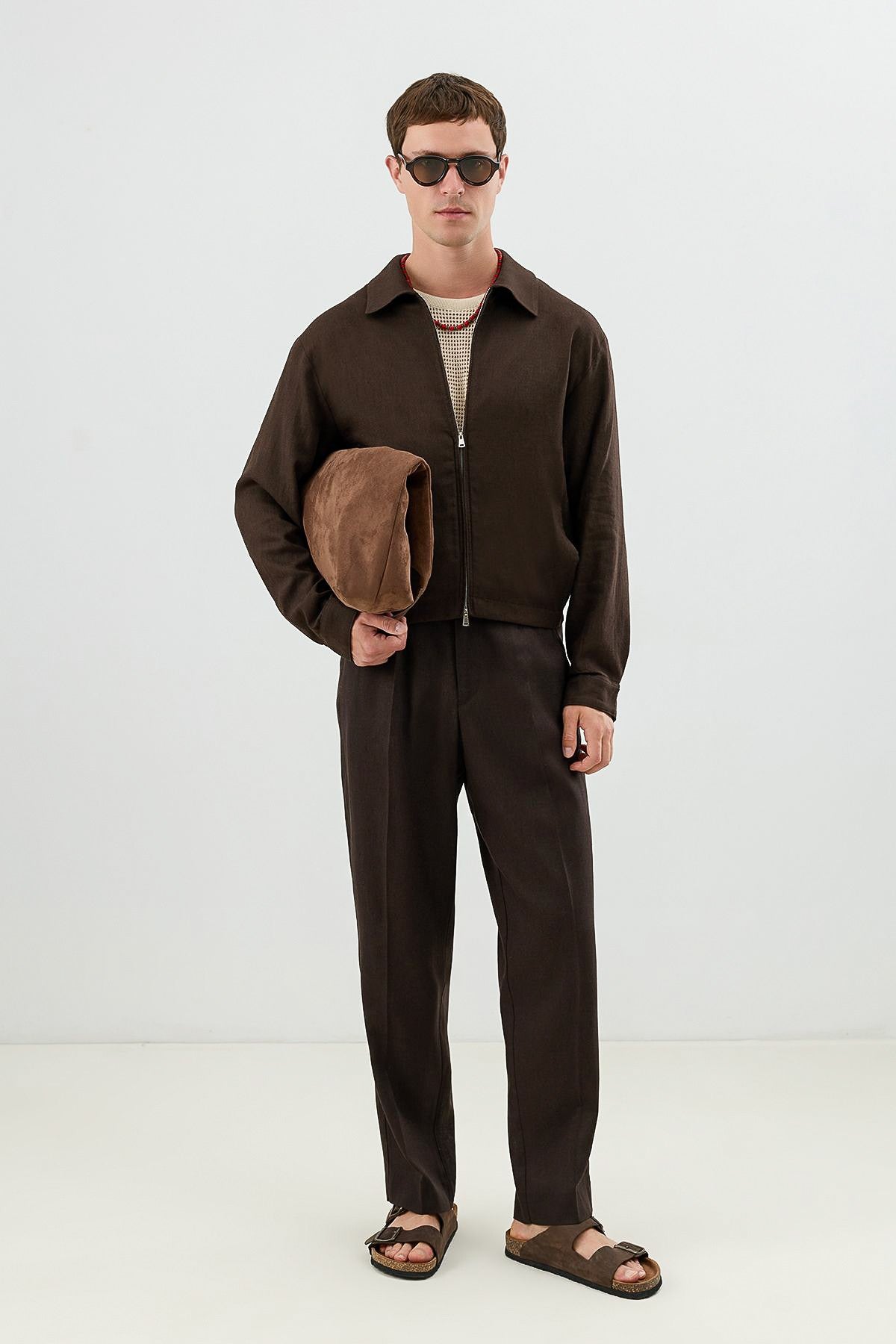 Linen-Blend Summer Jacket