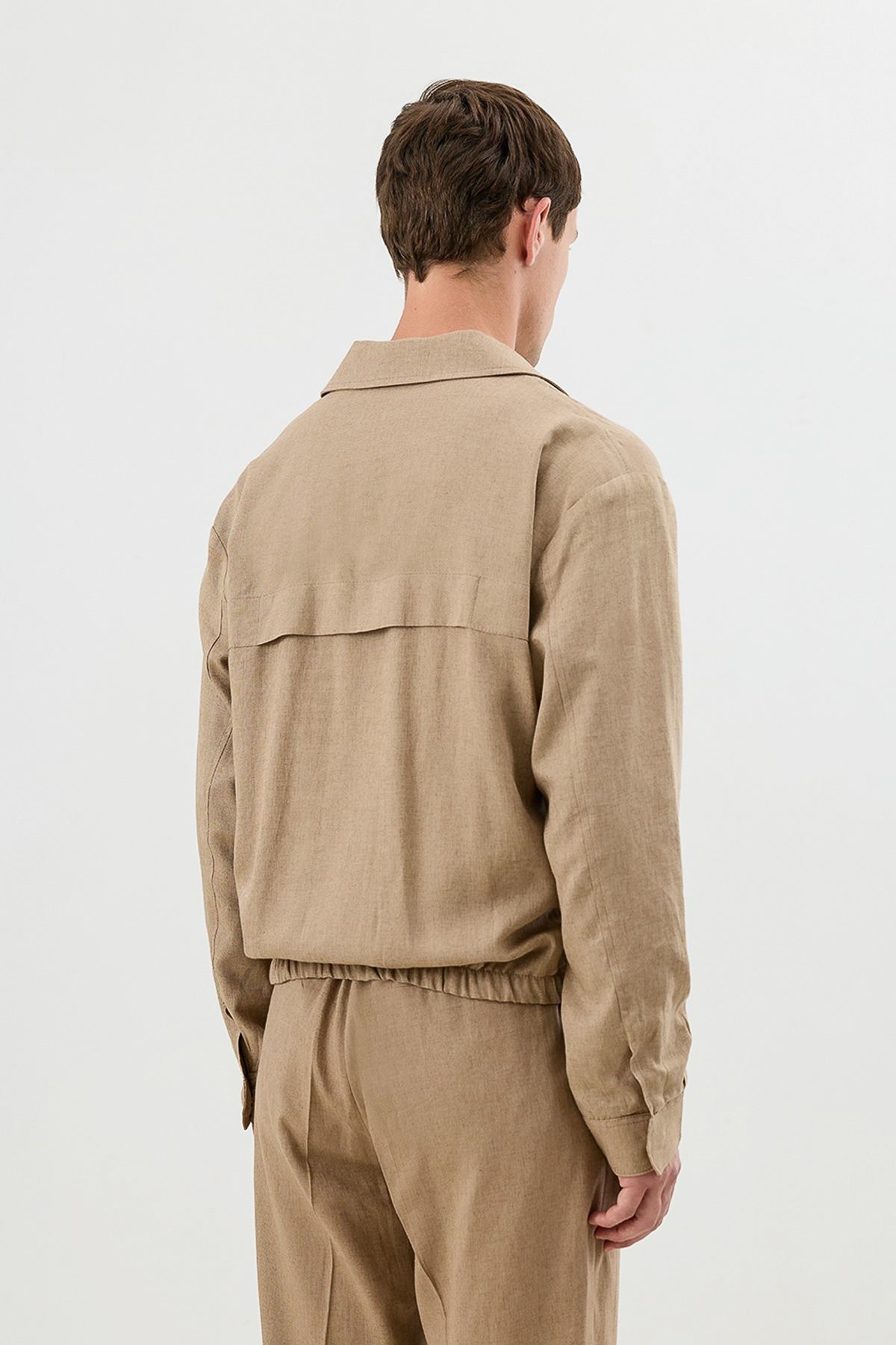 Linen-Blend Summer Jacket