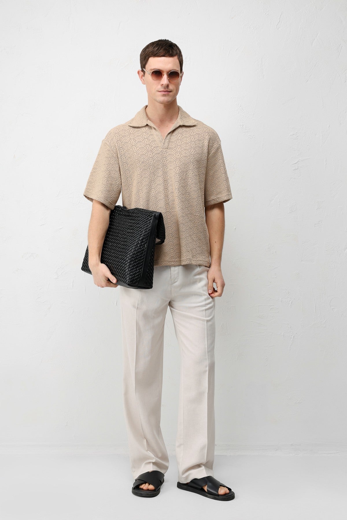 Men's Knit-Textured T-Shirt