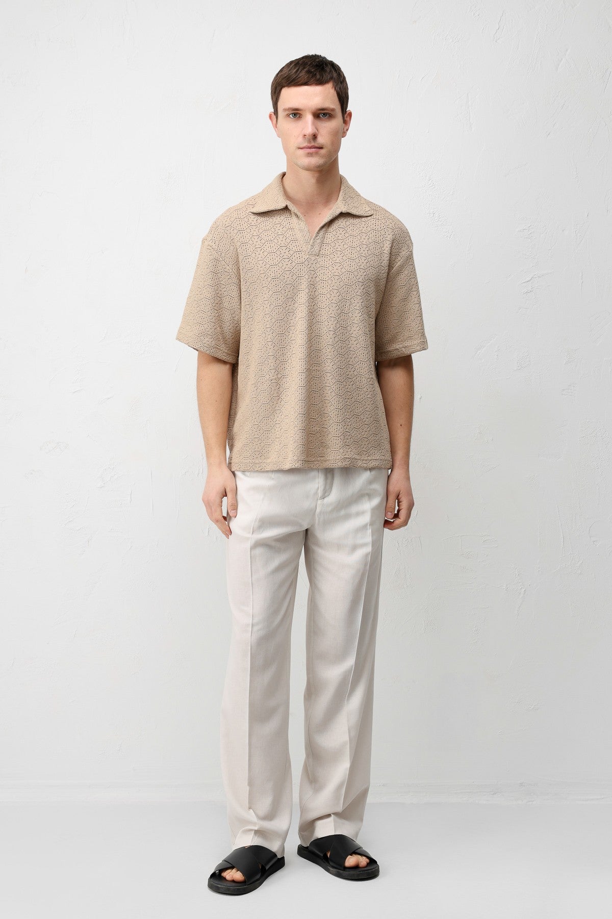 Men's Knit-Textured T-Shirt
