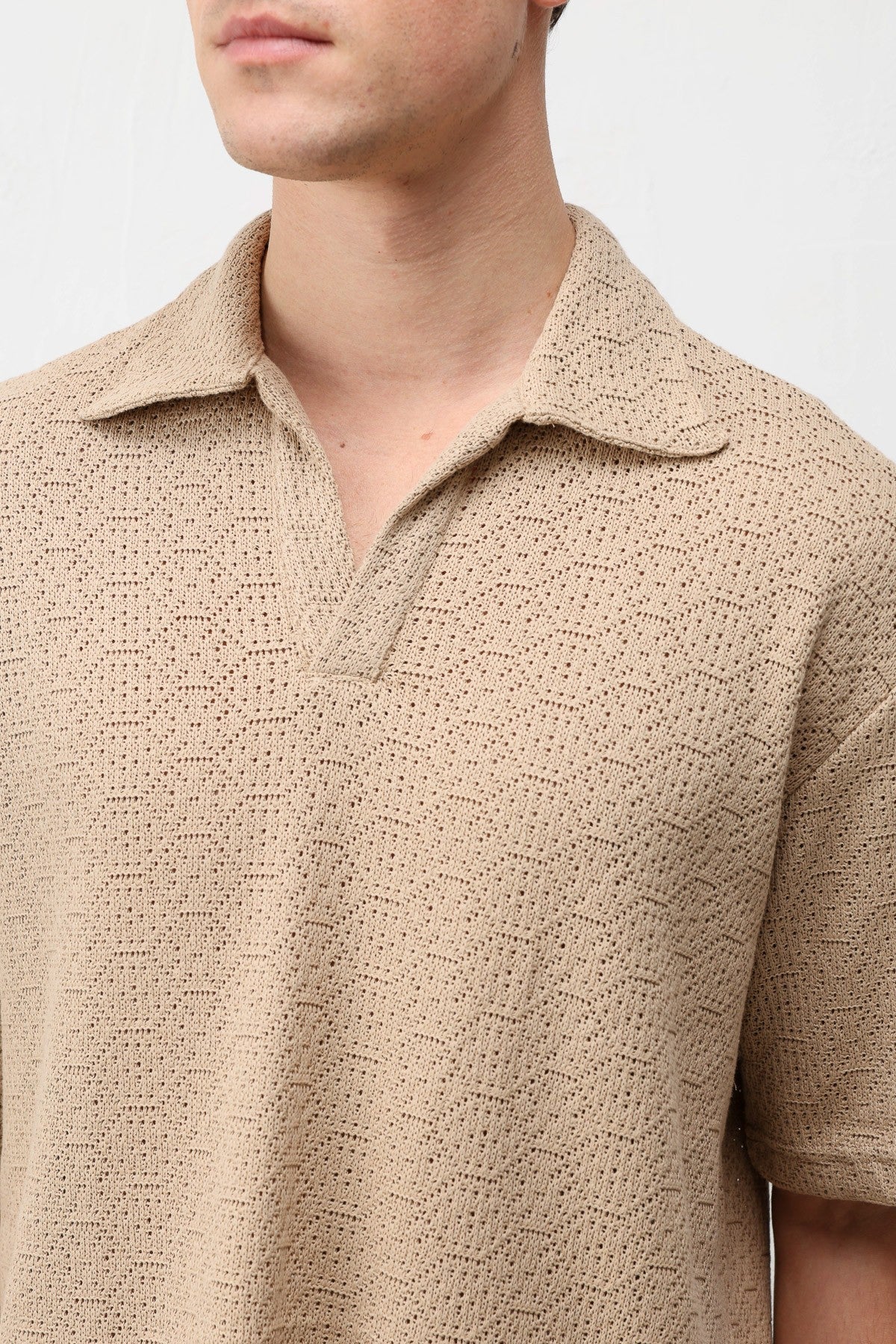 Men's Knit-Textured T-Shirt