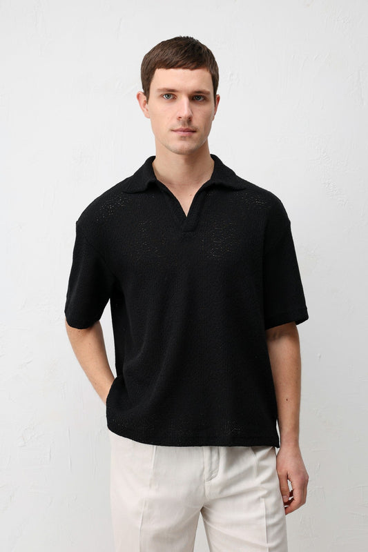 Antioch Knitted-Textured Men's T-Shirt