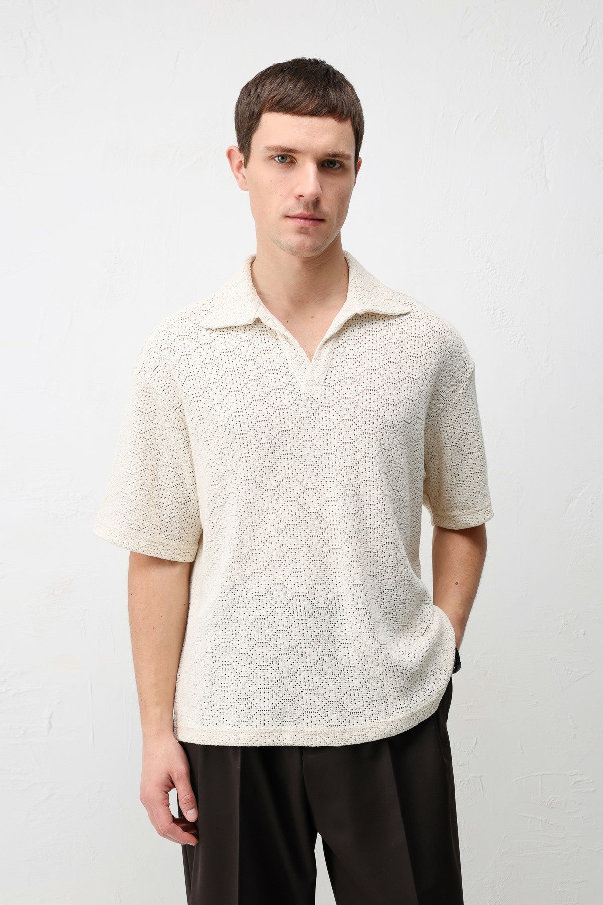 Antioch Knitted-Textured Men's T-Shirt
