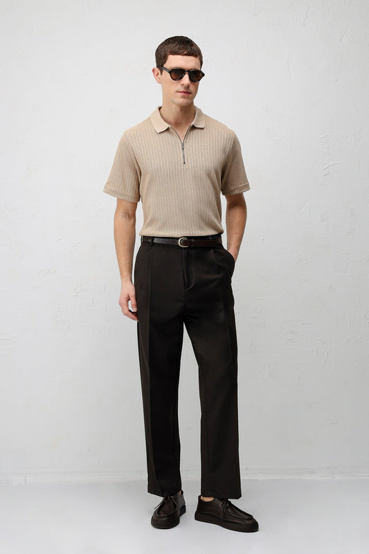 Antioch Textured Knit Polo Neck Men's T-Shirt