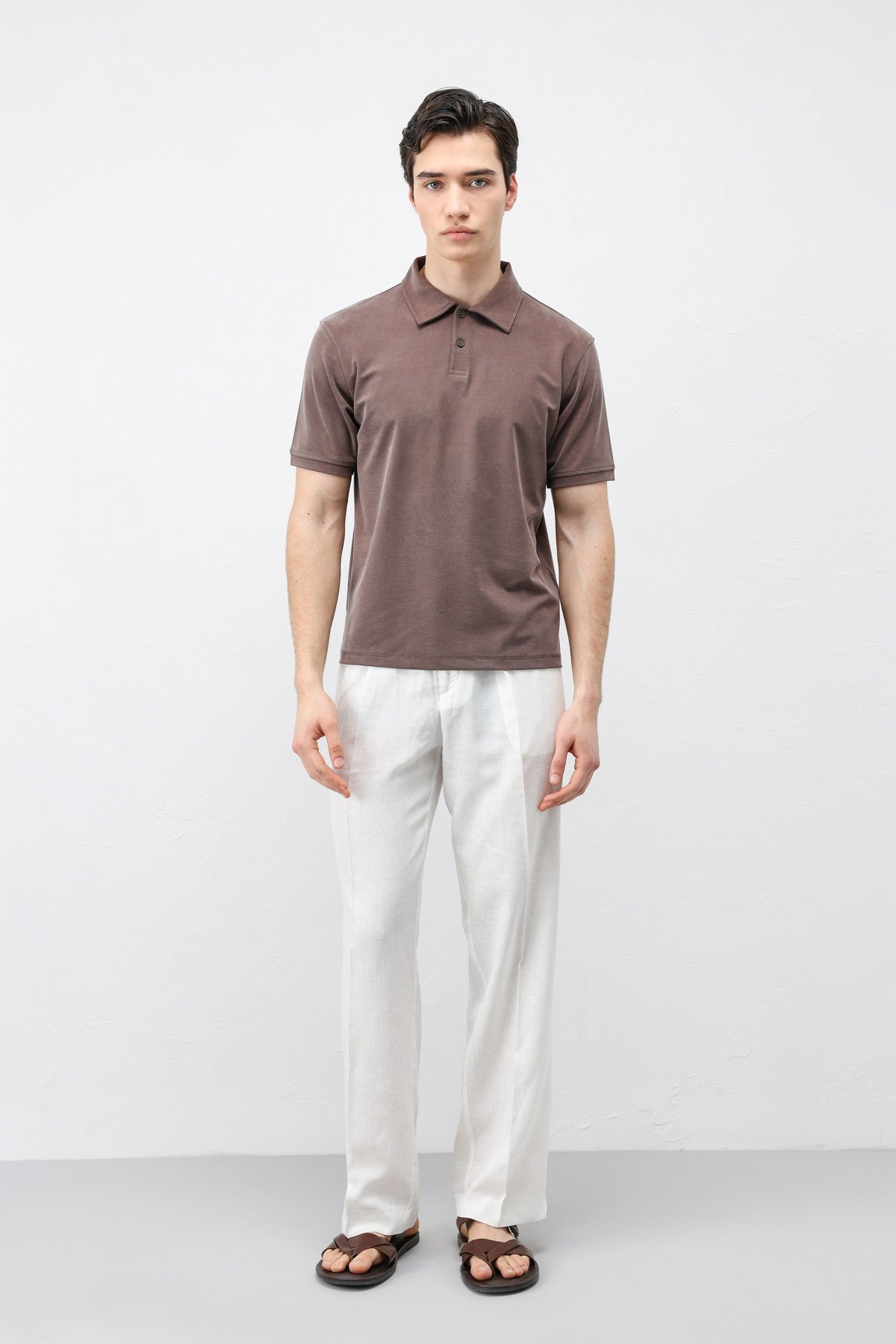 Antioch Lyocell-Blend Polo Neck Men's T-Shirt
