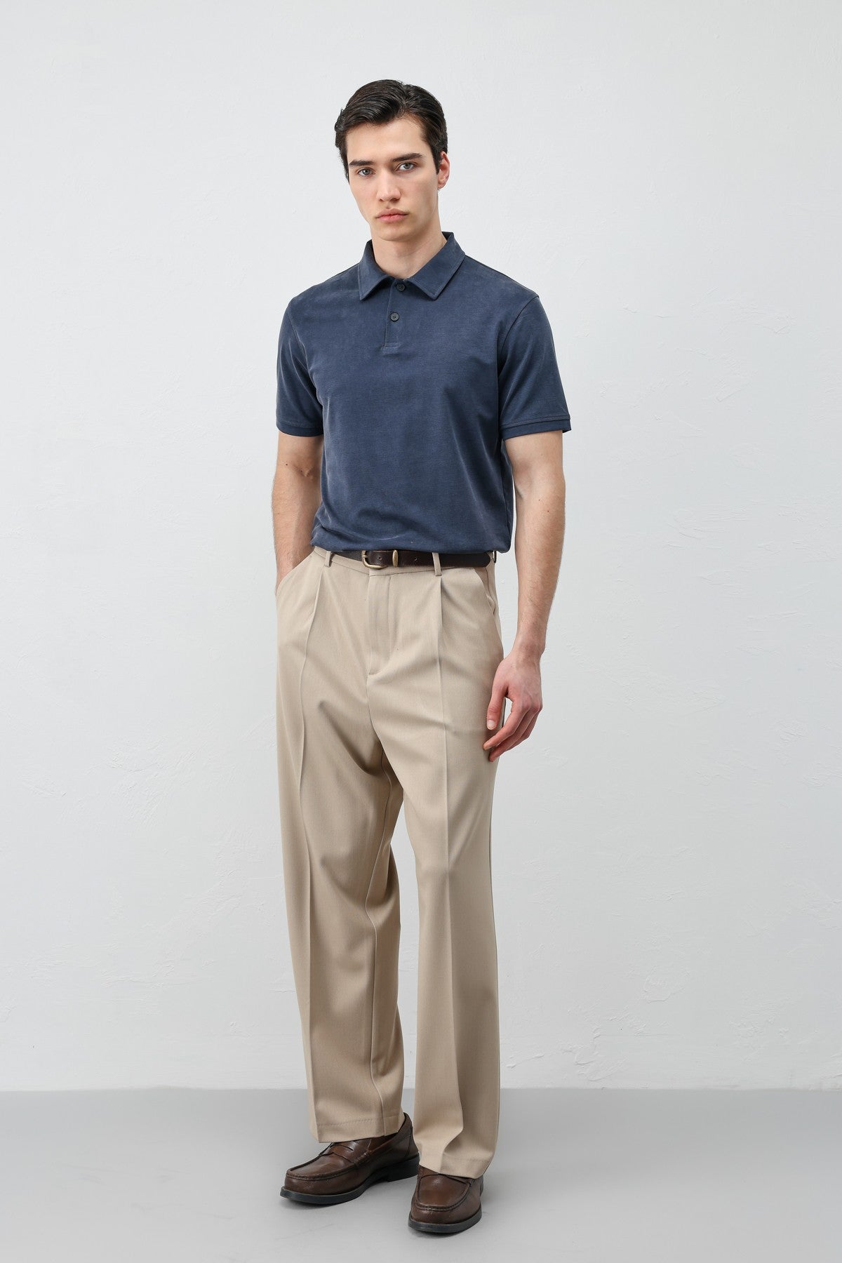 Antioch Lyocell-Blend Polo Neck Men's T-Shirt