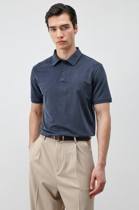Antioch Lyocell-Blend Polo Neck Men's T-Shirt