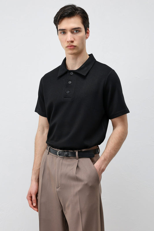 Antioch Basic Polo-Neck Men's T-Shirt
