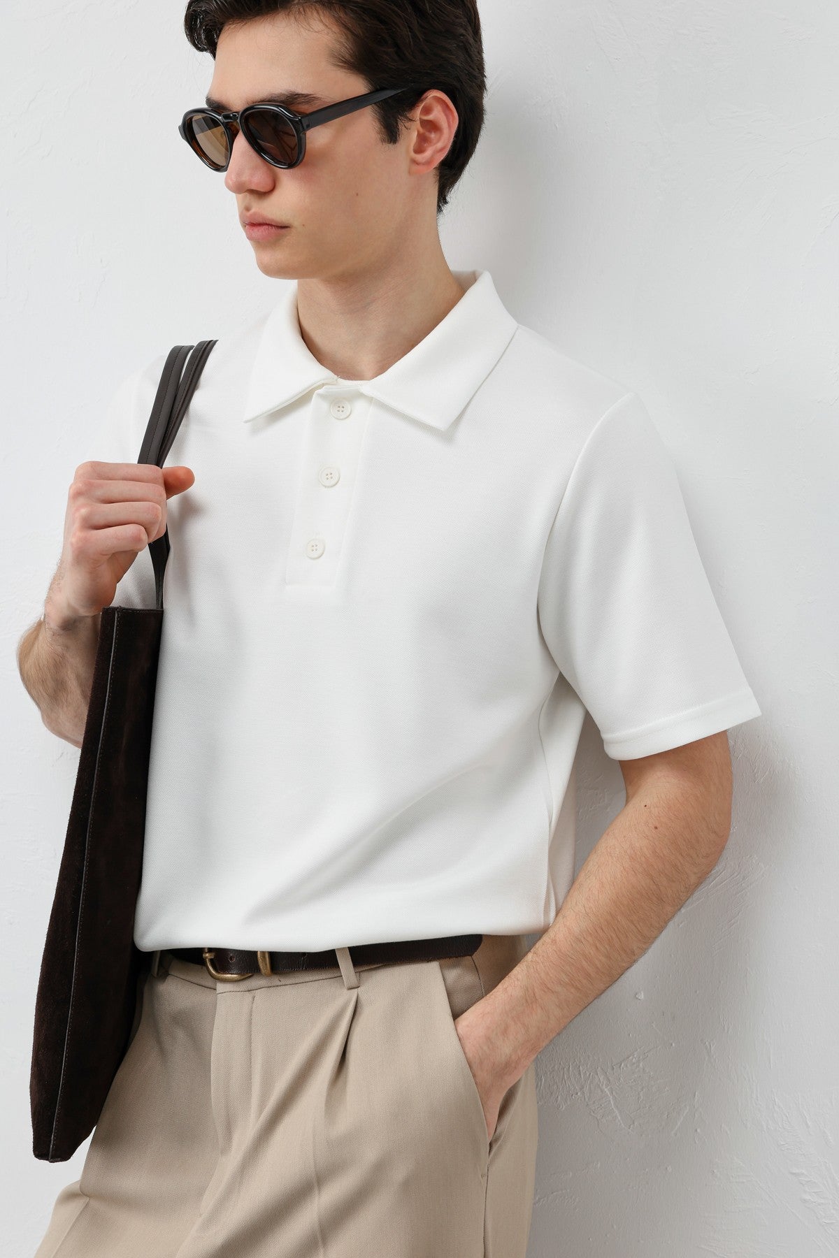 Antioch Basic Polo-Neck Men's T-Shirt