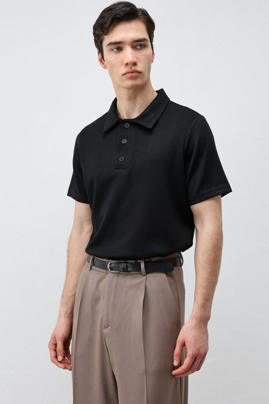 Antioch Basic Polo-Neck Men's T-Shirt