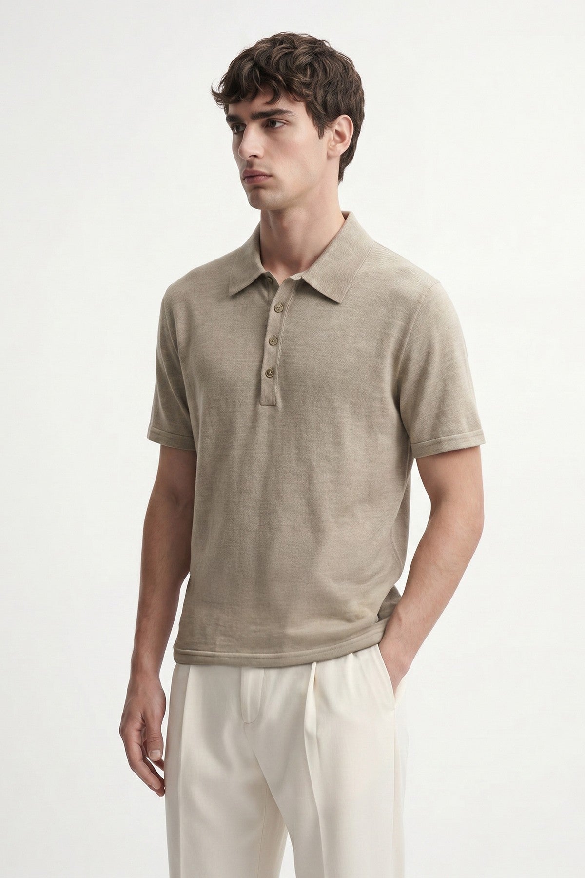 Antioch Button-Down Polo-Neck Men's T-Shirt