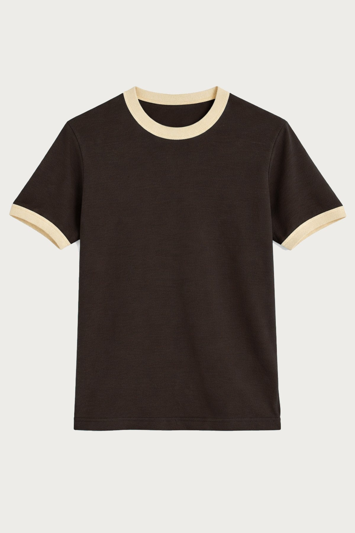 Men's T-Shirt with Contrast Collar