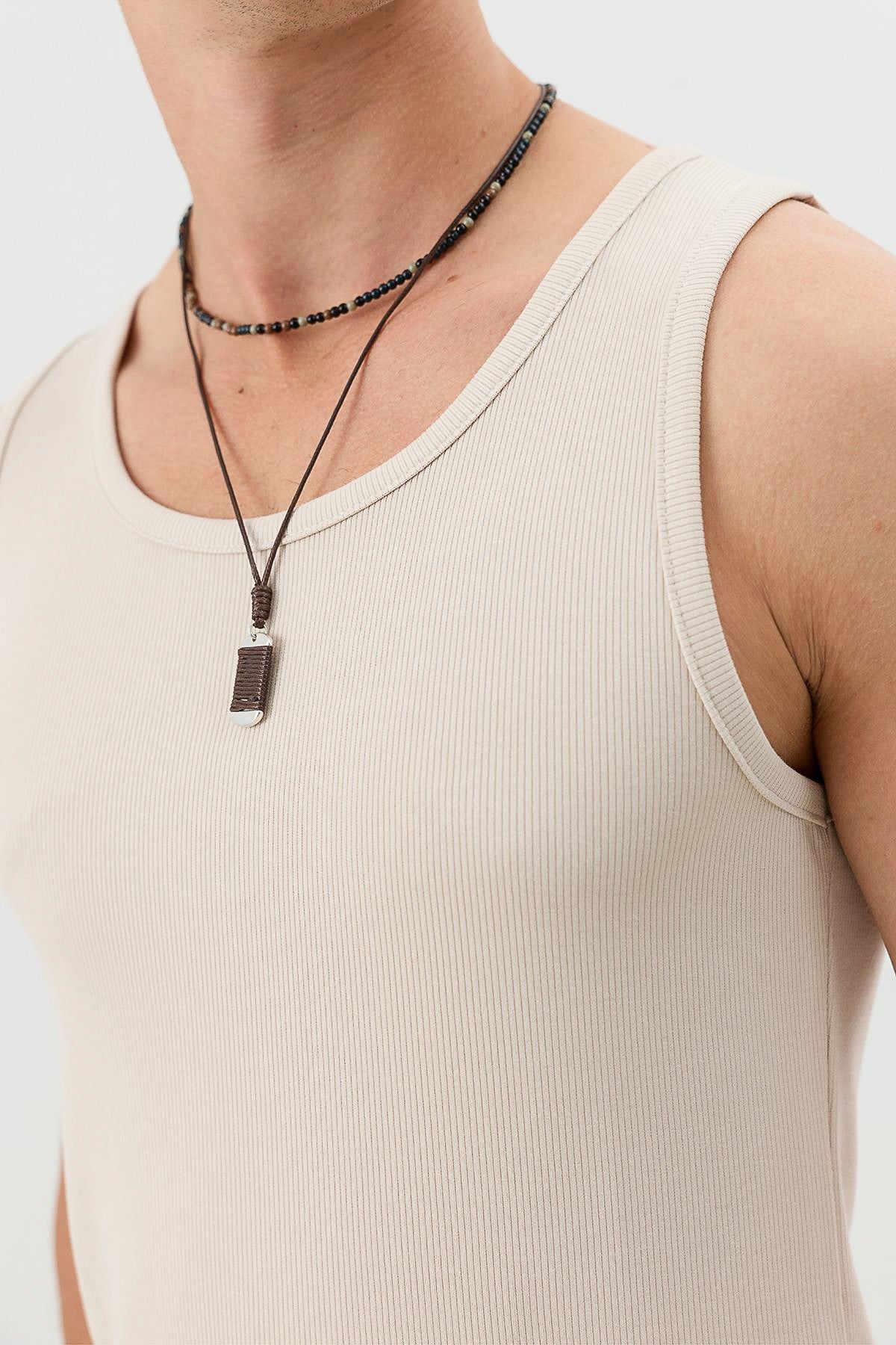 Men's Basic Ribbed Tank Top