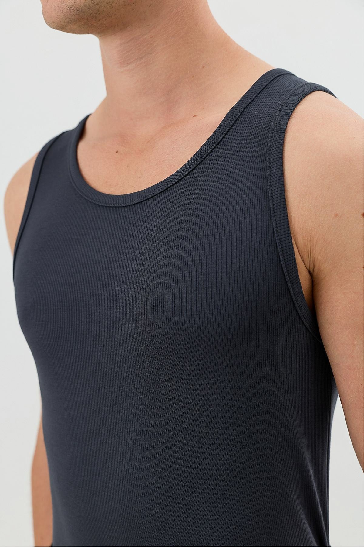 Men's Basic Ribbed Tank Top