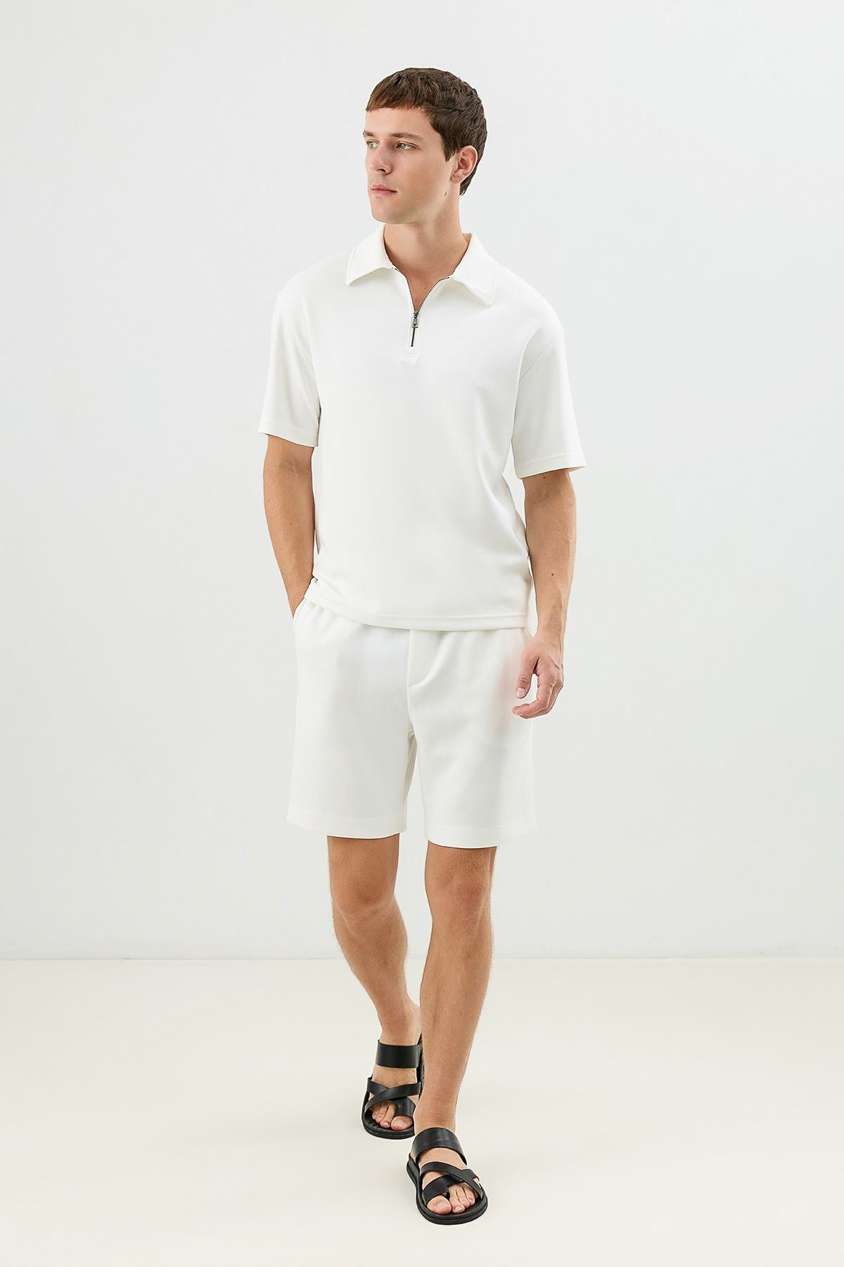 Basic Polo-Neck T-Shirt