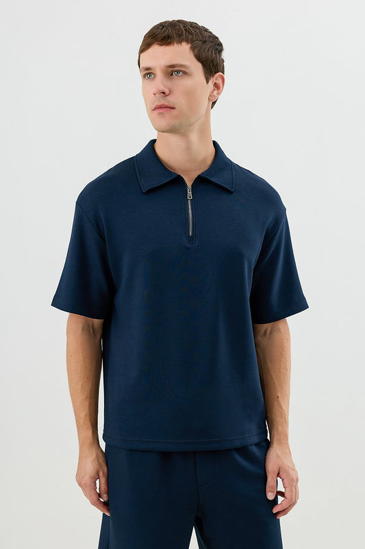 Basic Polo-Neck T-Shirt