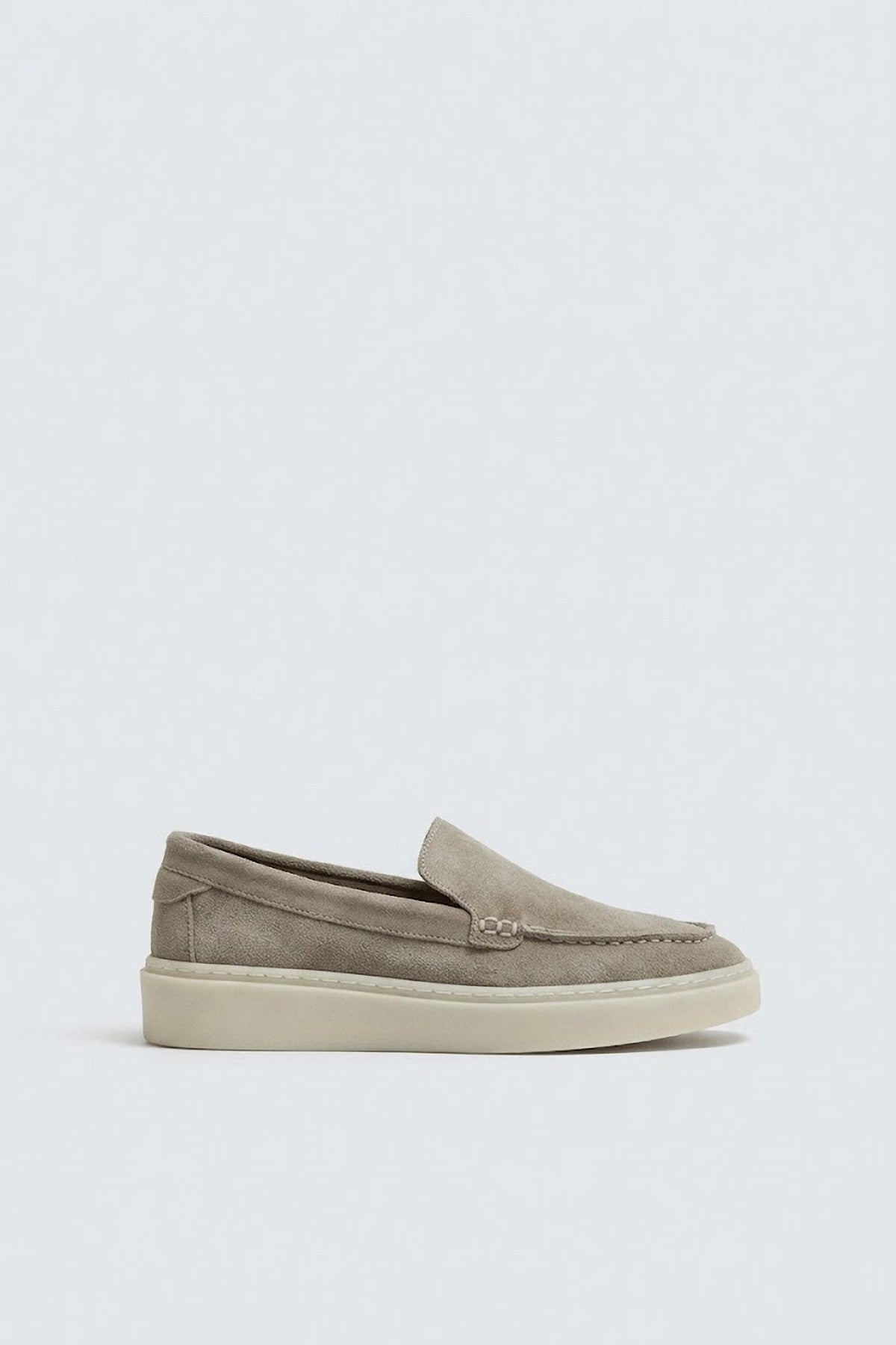 Antioch Stitched-Toe Suede Leather Moccasins