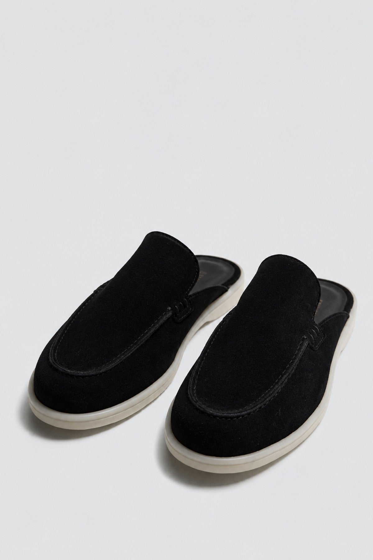 Thick-Soled 100% Suede Sabot