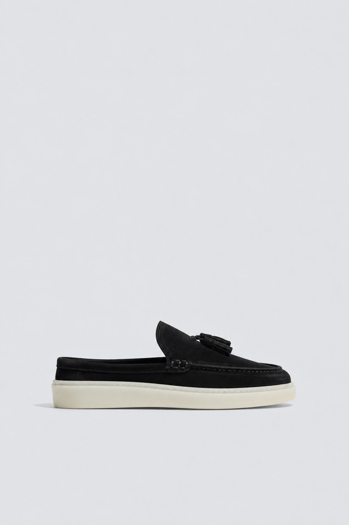 100% Suede Loafer with Tassels
