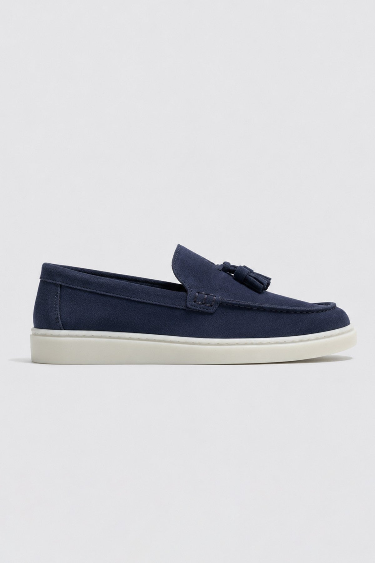 100% Suede Loafer with Tassels