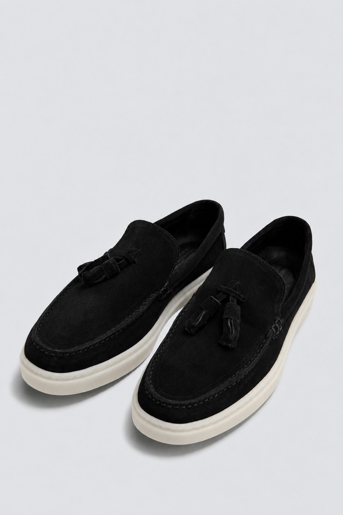 100% Suede Loafer with Tassels