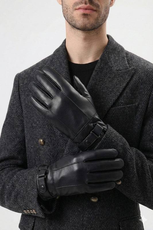 Antioch Faux Leather Gloves