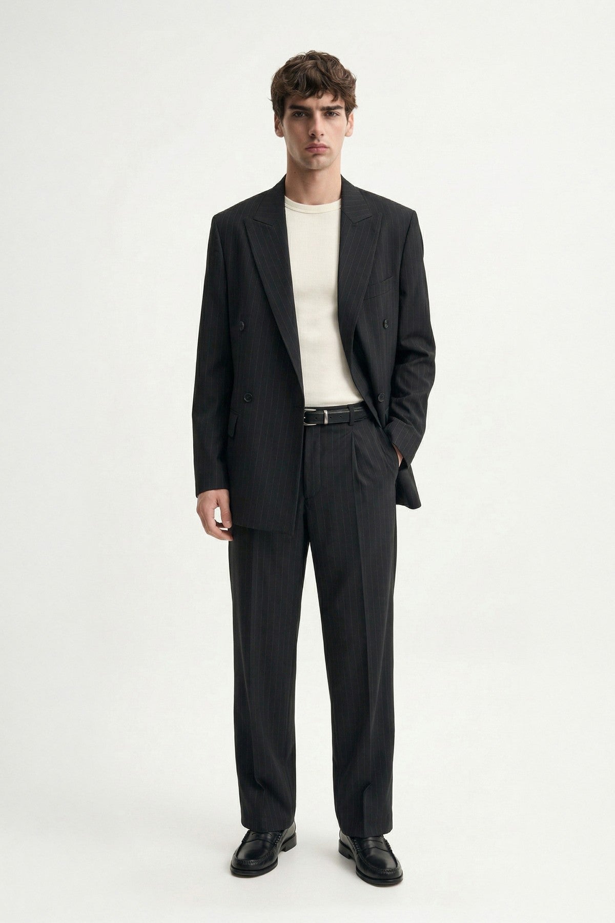 Antioch Cross-Striped Men's Suit