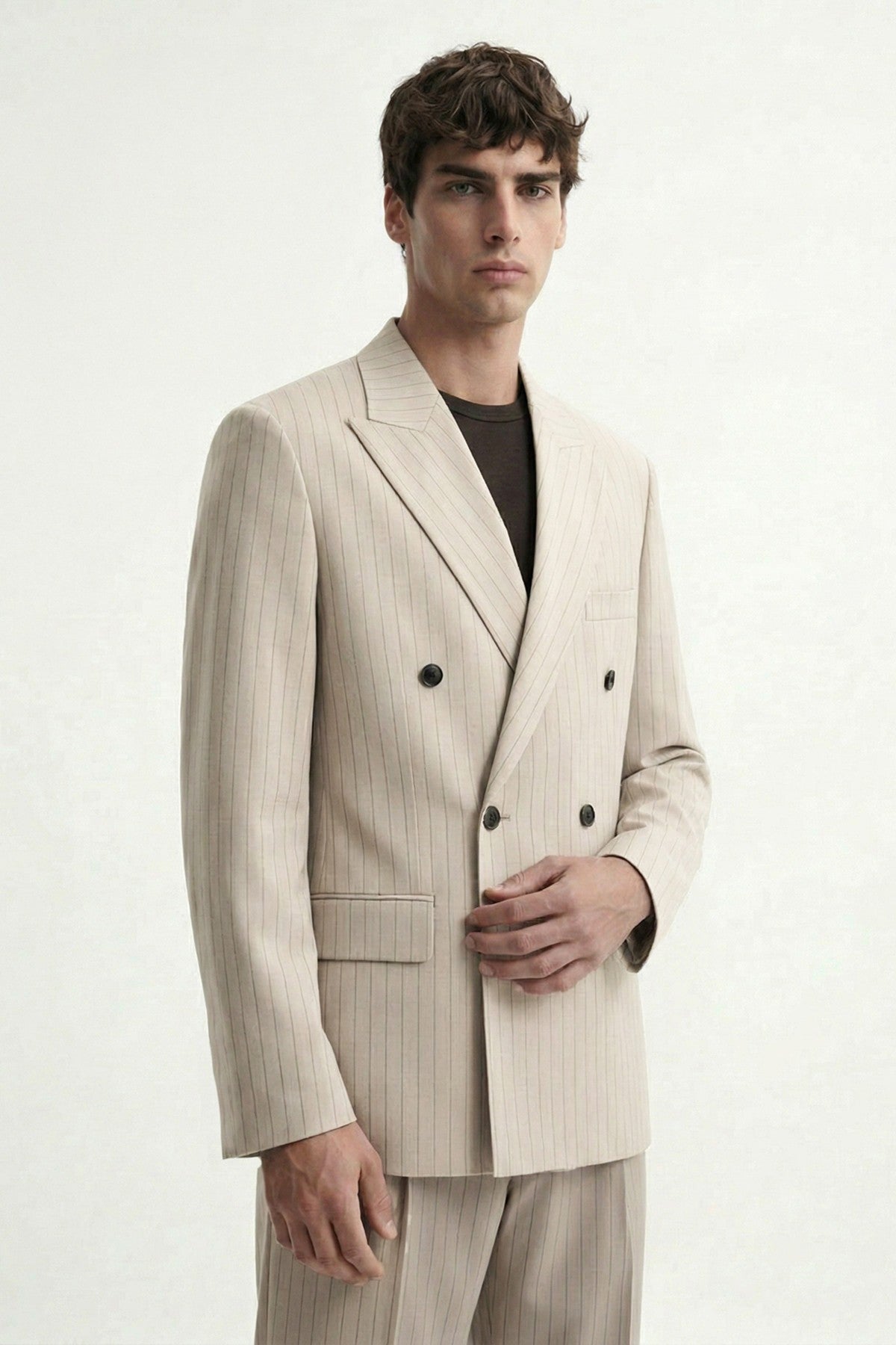 Antioch Cross-Striped Men's Suit
