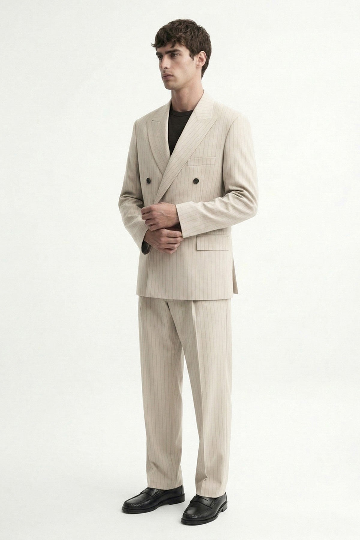 Antioch Cross-Striped Men's Suit