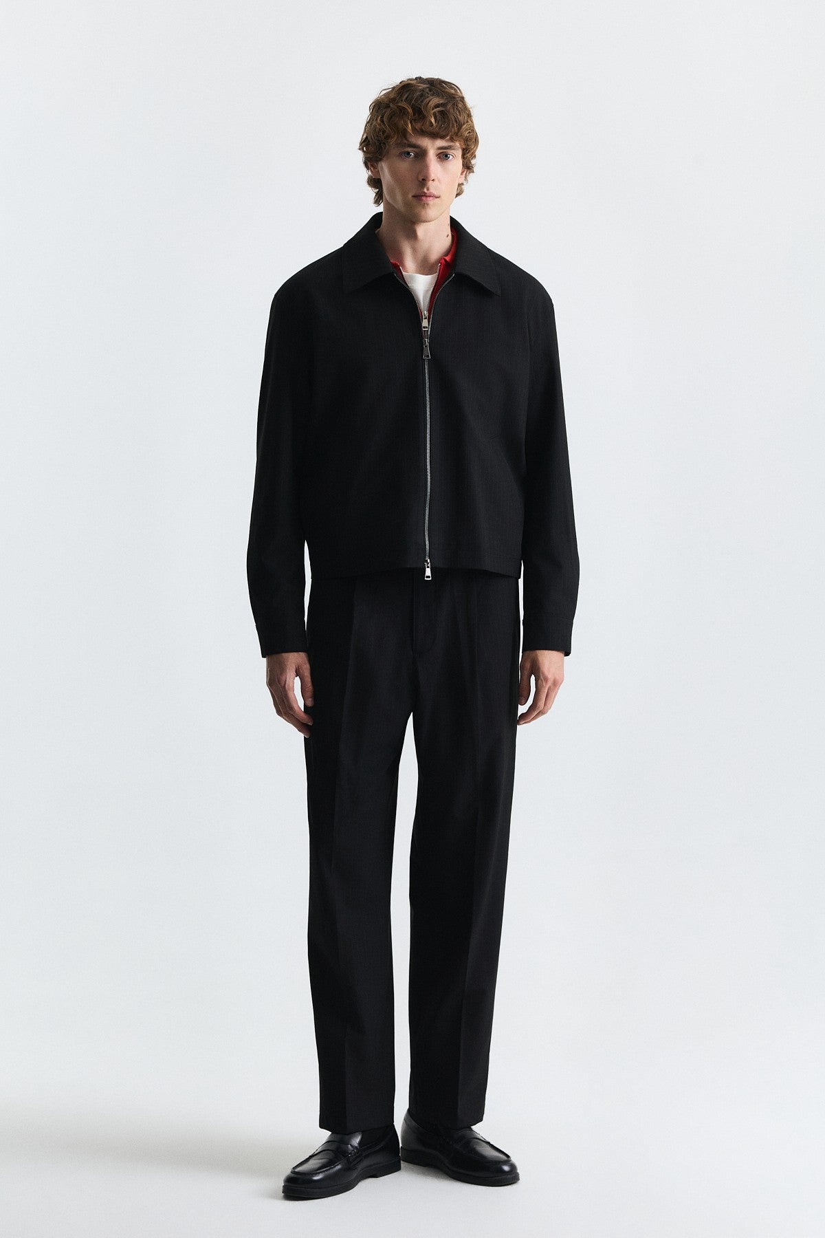 Striped Relax Fit Jacket and Pants Set