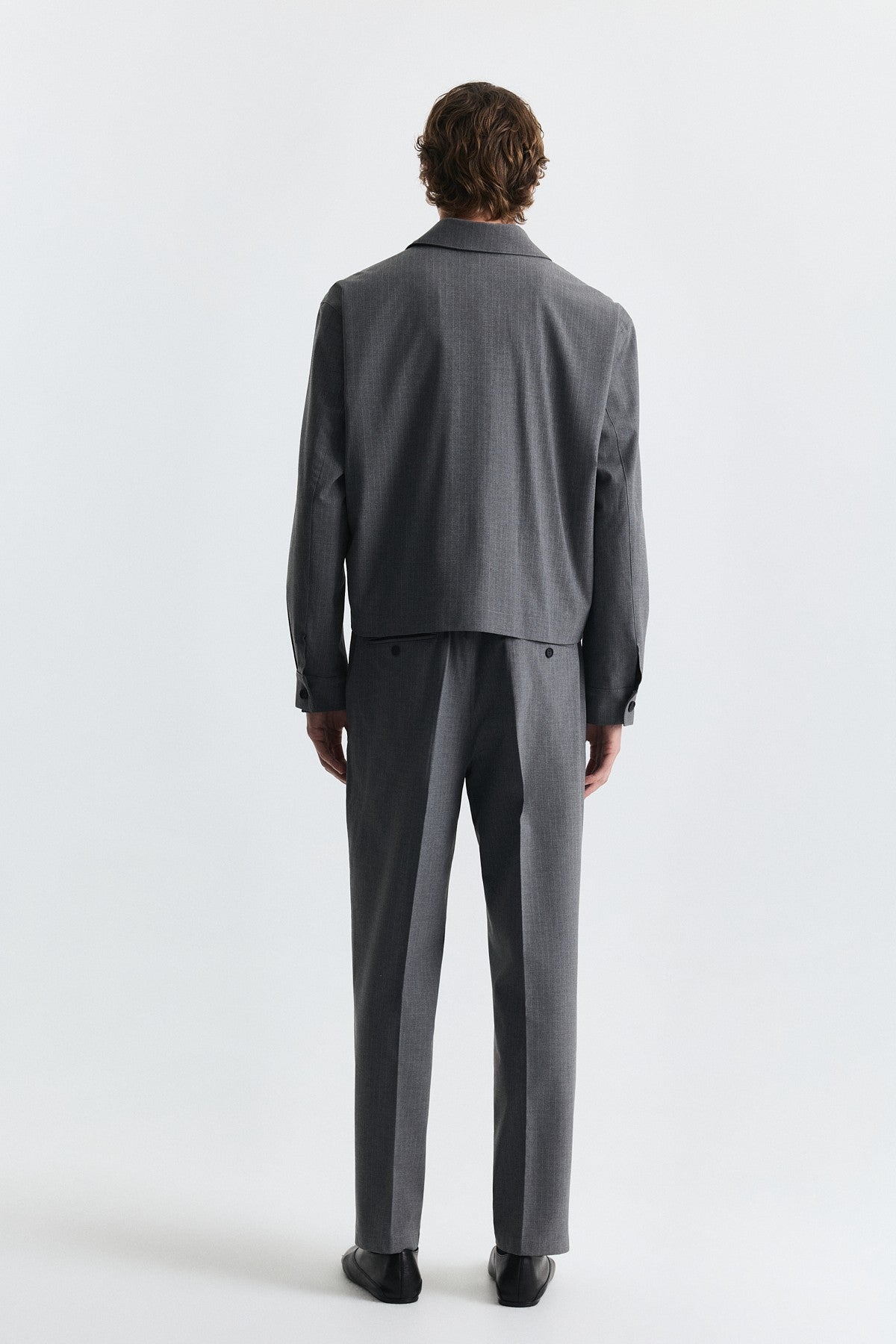 Striped Relax Fit Jacket and Pants Set