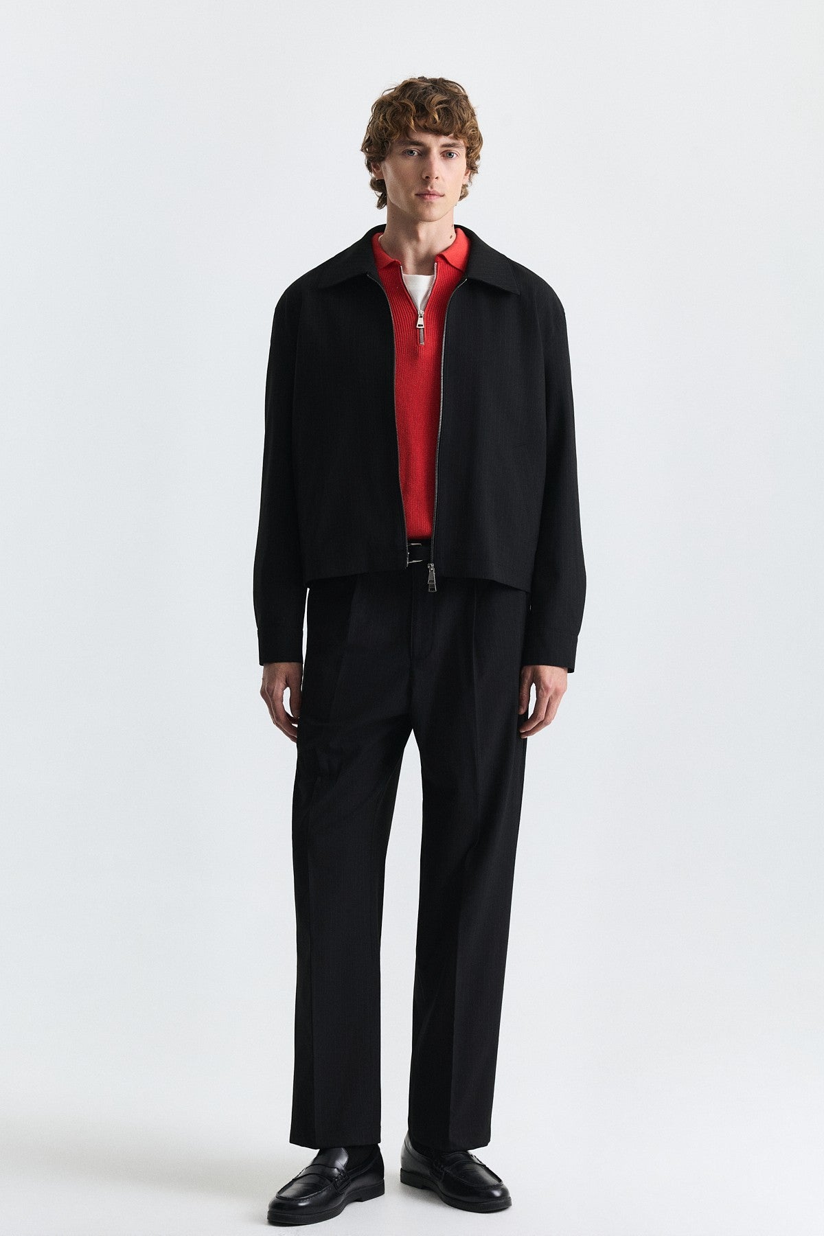 Striped Relax Fit Jacket and Pants Set