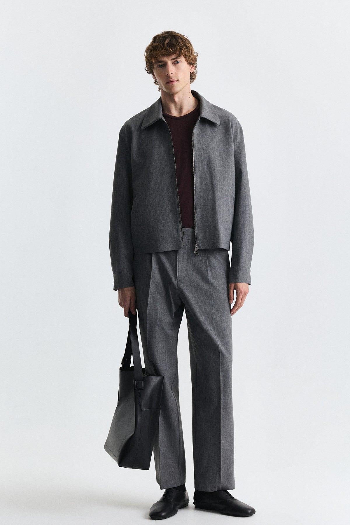 Striped Relax Fit Jacket and Pants Set