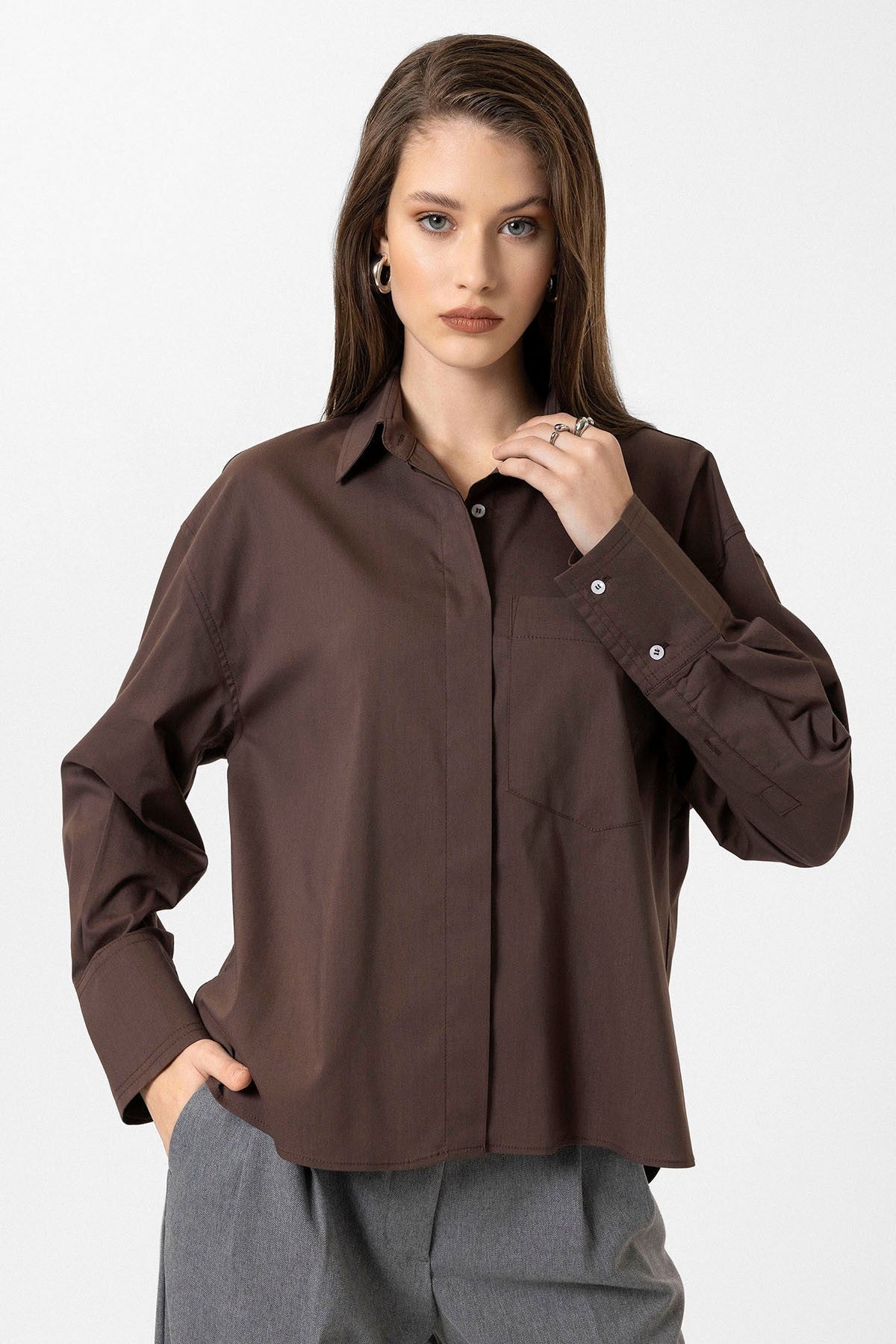 Antioch Women's Basic Oversized Shirt