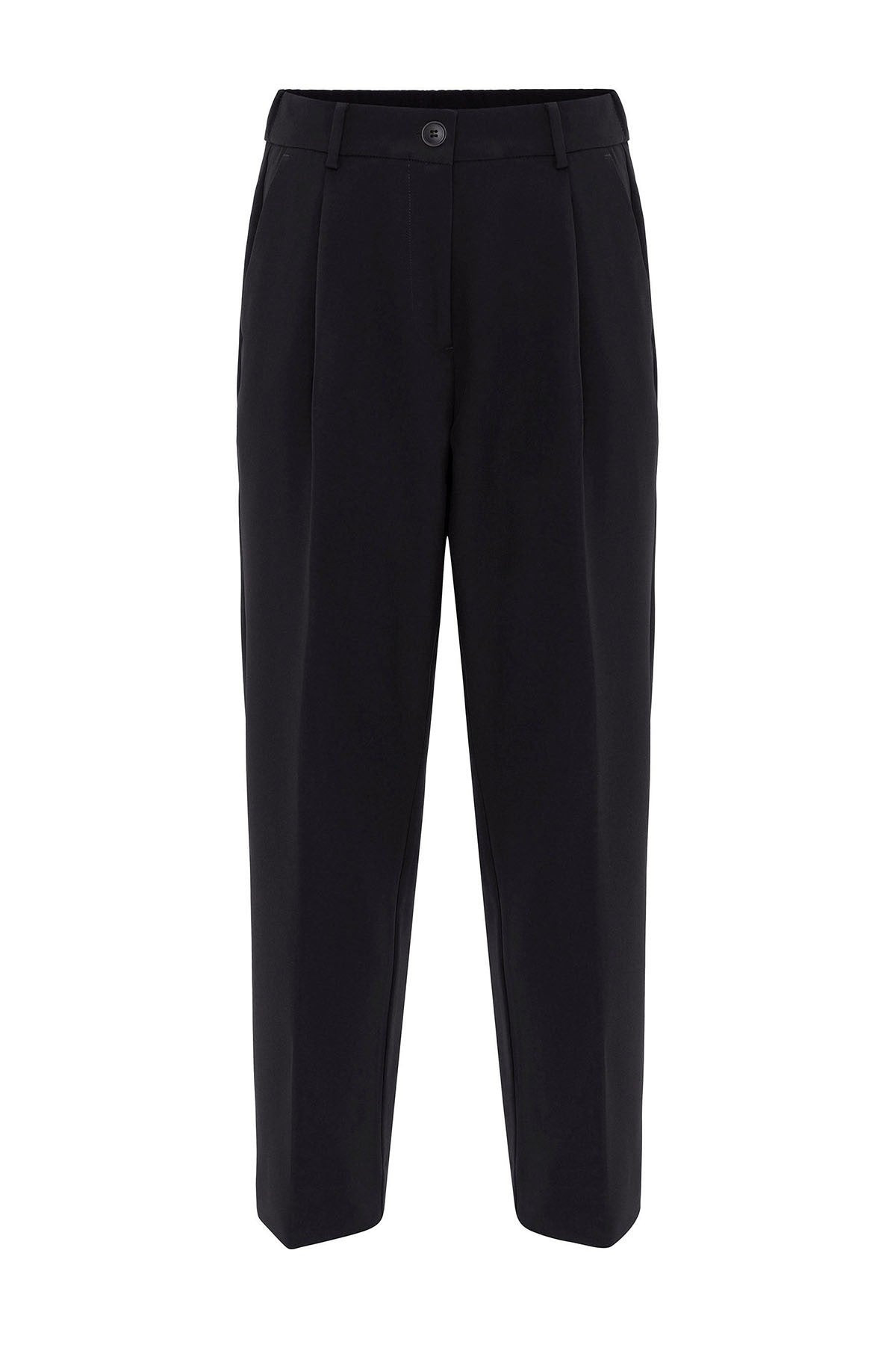 Antioch Women's High-Waisted Straight-Fit Cropped Pants