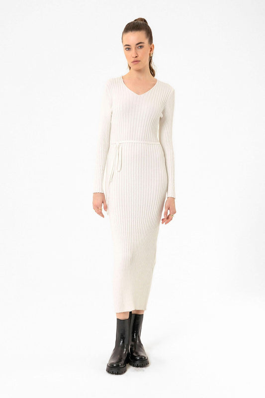 Antioch Women's Ribbed Midi Knit Dress