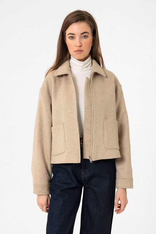 Antioch Women's Short Jacket with Wool Blend