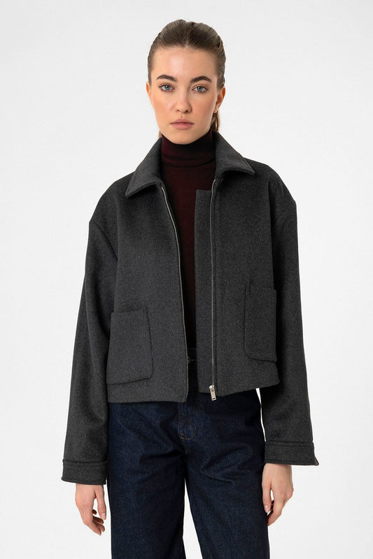 Antioch Women's Short Jacket with Wool Blend