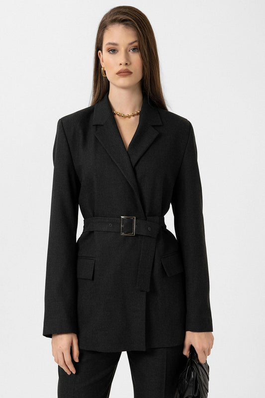 Antioch Women's Belted Blazer Jacket