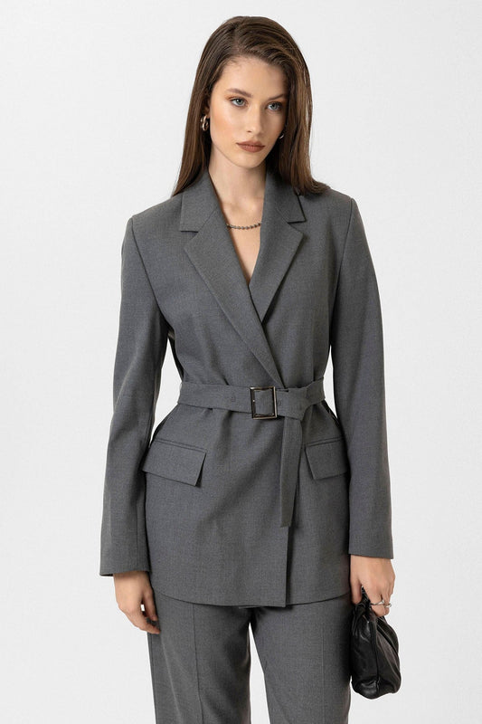 Antioch Women's Belted Blazer Jacket